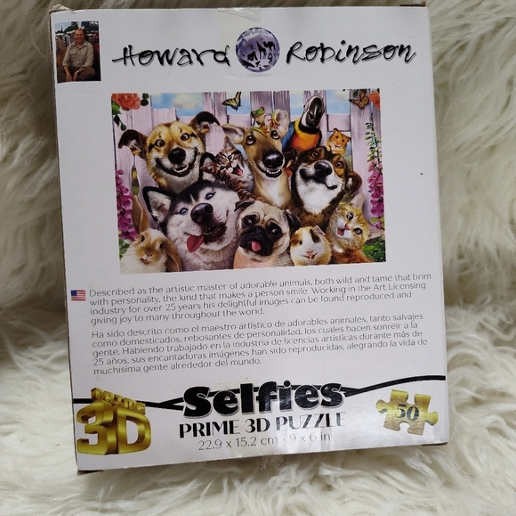 Pet Selfies Prime 3D Jigsaw Puzzle by Howard Robinson NWT - Picture 2 of 6